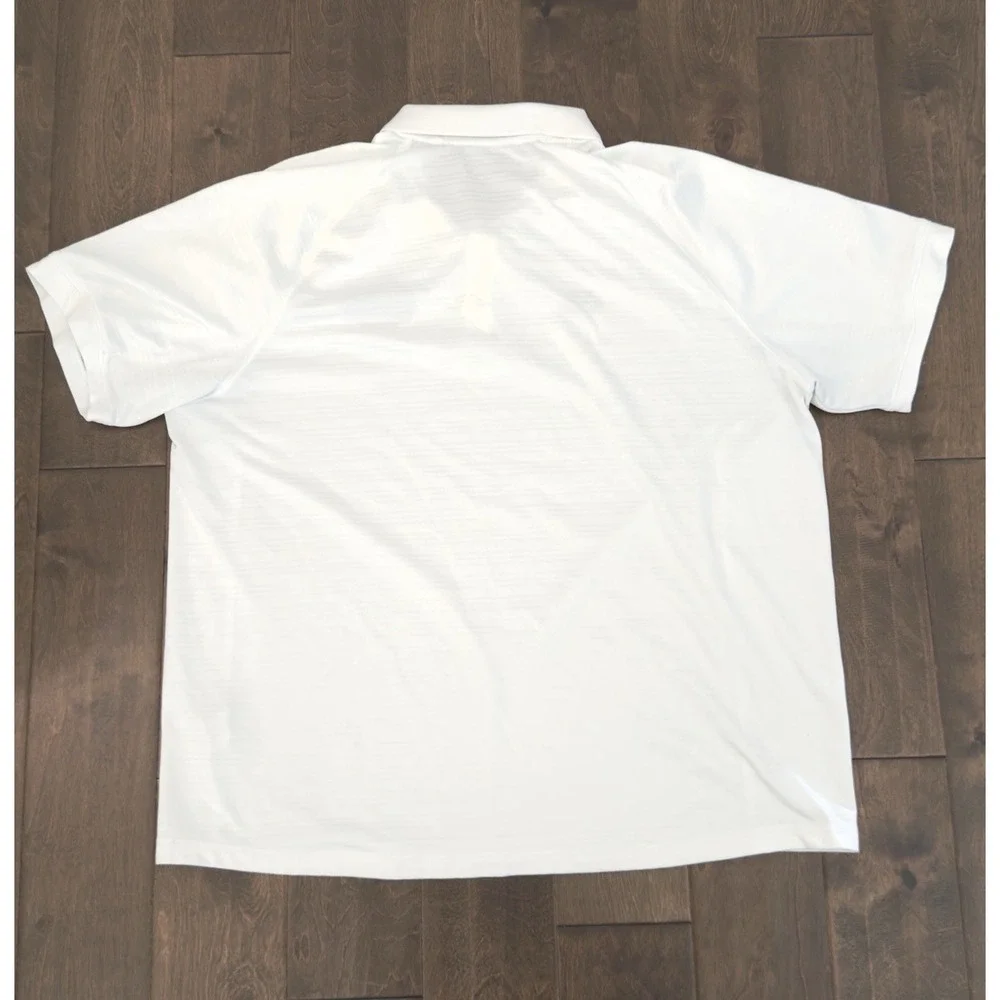 Adidas Polo Golf Shirt Mens Size 2XL White Short Sleeve Climacool WSA Basketball
